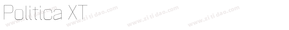 Politica XT字体转换